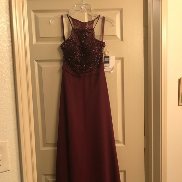 MC 21506 Bordeaux Dresses & Skirts - Bridesmaid Dress, Maroon,Prom Dress,Banquet Dress